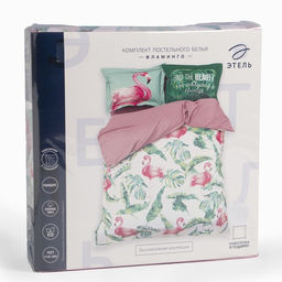 Постельное бельё Этель евро Фламинго 200х217 см, 240*220 см, 50х70+3 см - 2 шт  фото 26