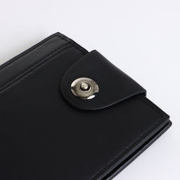 Портмоне мужское на магните, чёрное