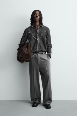 FLOWING WIDE-LEG TROUSERS