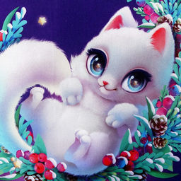 Подушка квадратная Котёнок - Mni mnu фото 4