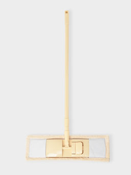 Швабра «Пастель», плоская, окрашенный телескопический черенок, микрофибра, 43×14×124 см