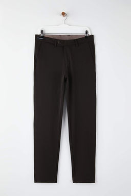 Kahverengi Erkek Dokuma Kumas Pantolon TMNAW26PL00030