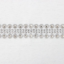 Дорожка Этель со стразами, 118 х 60 5 см, цвет белый, п/э  фото 7