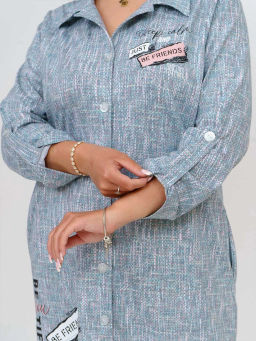 Туника женская, цвет зеленый