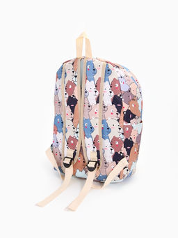 Набор: рюкзак школьный и пенал, с карманами, с принтом, размер 29?12?41 см, розовый/разноцветный