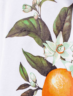 VILATTE / Футболка из хлопкового облегченного полотна с авторским принтом  фото 3