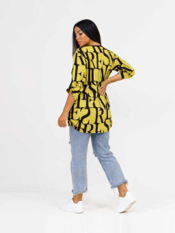 Туника женская, цвет горчичный