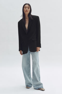Blazer de botonadura sencilla en lana - H&m фото 5
