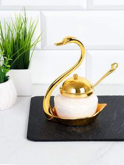 Сахарница Лебедь с ложкой / SWG-991 /уп 60/ - Галеонтрейд фото 3