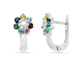 Серьги из серебра куб.циркон., С1827р