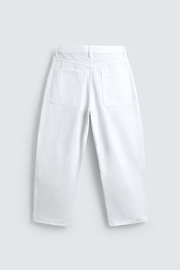 JEANS TAPERED WIDE FIT / Blanco - Zara фото 8
