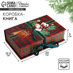 Коробка подарочная - книга «С Новым годом», 20×12.5×5 см
