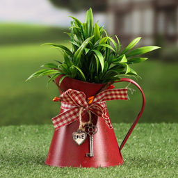 Кашпо Ведерко Рустад, 10?13?13 см, красное