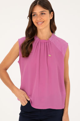 U. S. Polo Assn / Женская фиолетовая футболка - U.s. polo assn фото 10