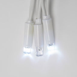 ULD-S1000-120/TWK WHITE IP67 Гирлянда светодиодная с эффектом мерцания, 10м. Соединяемая. 120 светодиодов. Белый свет. Провод белый. TM Uniel.