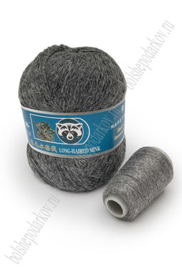 Пряжа "Пух норки" 50 гр (5 шт) SF-7846, серый №3