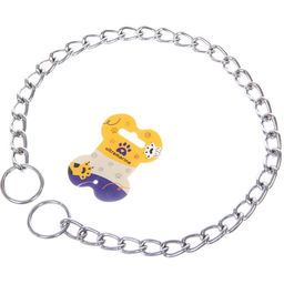 Цена за 3 шт. Цепь - удавка рывковая для корректировки поведения "Бро - это сила!", цвет серебро, 4,5мм/70см (лейбл)