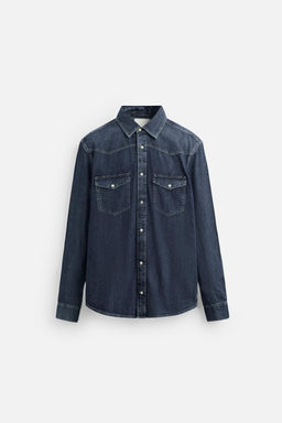 WESTERN DENIM SHIRT WITH POCKETS - Zara фото 42