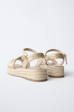 SANDALIA YUTE / Oro - Zara фото 5