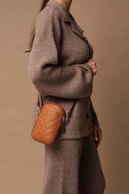 Сумка кожаная Azaro 30832 оранжевый фрукт