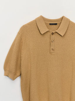 Джемпер поло фактурной вязки ZR2605043301-136 / Zarina