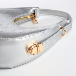 Сумка женская через плечо, цвет серебряный 21*21,5*6 см - Nazamok фото 4