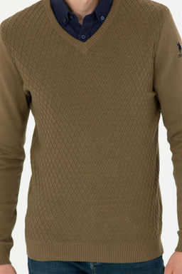 Мужской свитер цвета хаки - U.s. polo assn фото 13