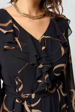 Платье EVA GRANT 7297В принт ленты