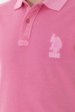 Мужская розовая базовая футболка - U.s. polo assn фото 7