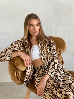 Martichelli Брюки коричнево-бежевые с принтом  фото 2