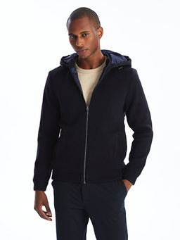 Standart Kal?p Kap??onlu Erkek Triko H?rka