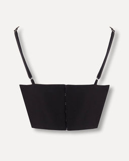 Укороченная блузка-топ корсетного кроя - Incity фото 3