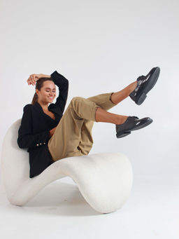 Туфли полуботинки 105.2693.bl. Серо-коричневый наплак