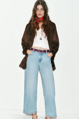 Z.10 HIGH-WAIST BELTED CULOTTES JEANS