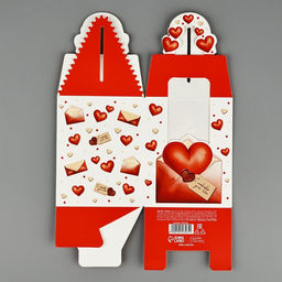 Цена за 2 шт. Коробка сборная Любовное послание 9?11?9 см