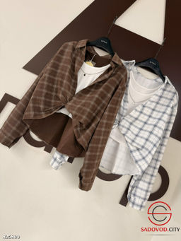 Рубашка женская с топиком