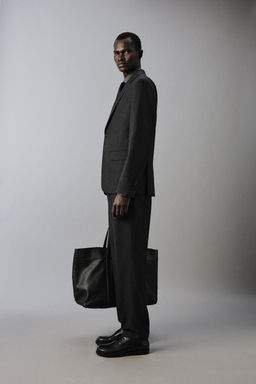 TEXTURED CHECK SUIT TROUSERS - Zara фото 4