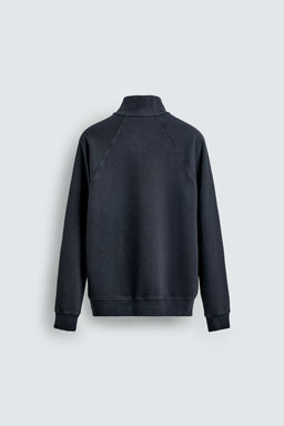 SUDADERA LAVADA CUELLO CREMALLERA / Gris antracita - Zara фото 7