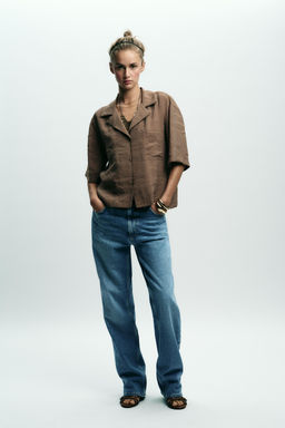 FLOWING SHORT SLEEVE BLOUSE