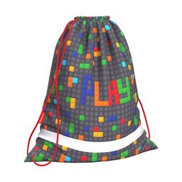 Сумка для обуви ErichKrause "Color Bricks" 36*44см (56736) светоотр. элементы