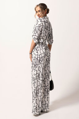 Комбинезон Golden Valley 1076 бело-черный  фото 3