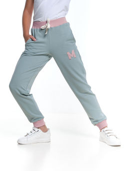 Брюки на резинке из кашкорсе для девочки UD 0855 мята/персик - Mini maxi фото 9