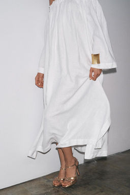 100% LINEN DRESS ZW COLLECTION - Zara фото 4