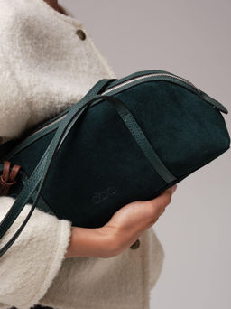 Замшевая сумка Ezhik DBR 31225 форест  фото 4