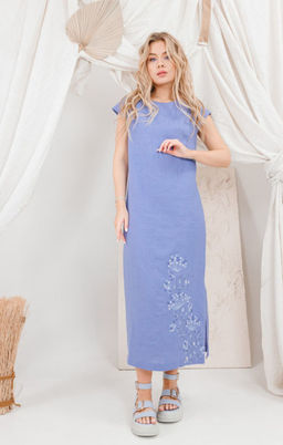 Платье AMORI 9651 василек