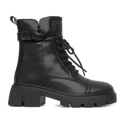 5B5161 ЖЕН Ботинки нат.кожа шерсть ТЭП