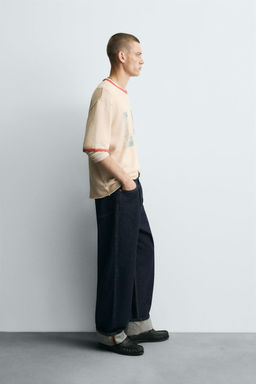 WASHED PRINT KNIT T-SHIRT - Zara фото 4