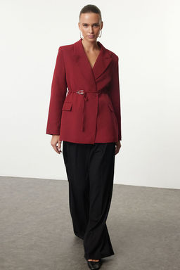 Trendyolmilla Bordo Blazer Ceket TWOAW25BC00007