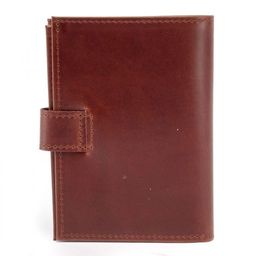 Обложка для авто+паспорт-Croco-ВП-1032 (с хляст, 5 внут карм, двойн стенка) натуральная кожа коричнневый тем пулл-ап (219) 223770 фото 2