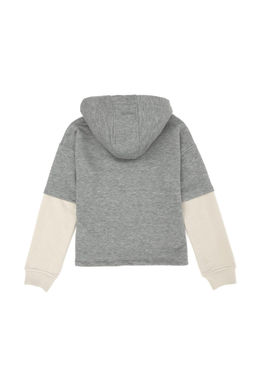 U. S. Polo Assn / Детский серый меланжевый свитшот с капюшоном - U.s. polo assn фото 5